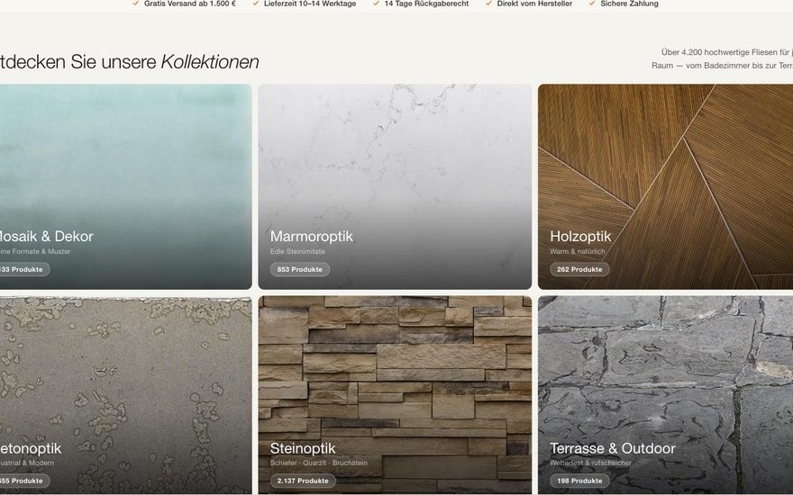 Screenshot der Website von Fliesenfuchs24